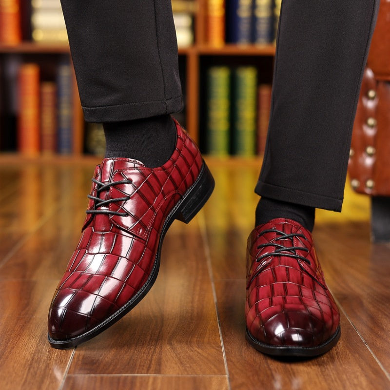 Men's Formal Casual Breathable Pointed Leather Shoes