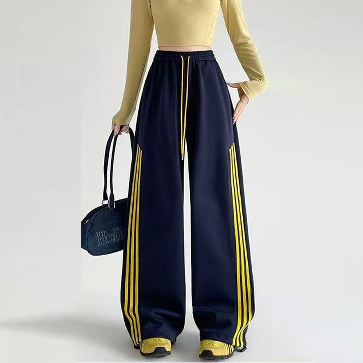 High-waisted Loose Casual Pants For Women With A Sense Of Design