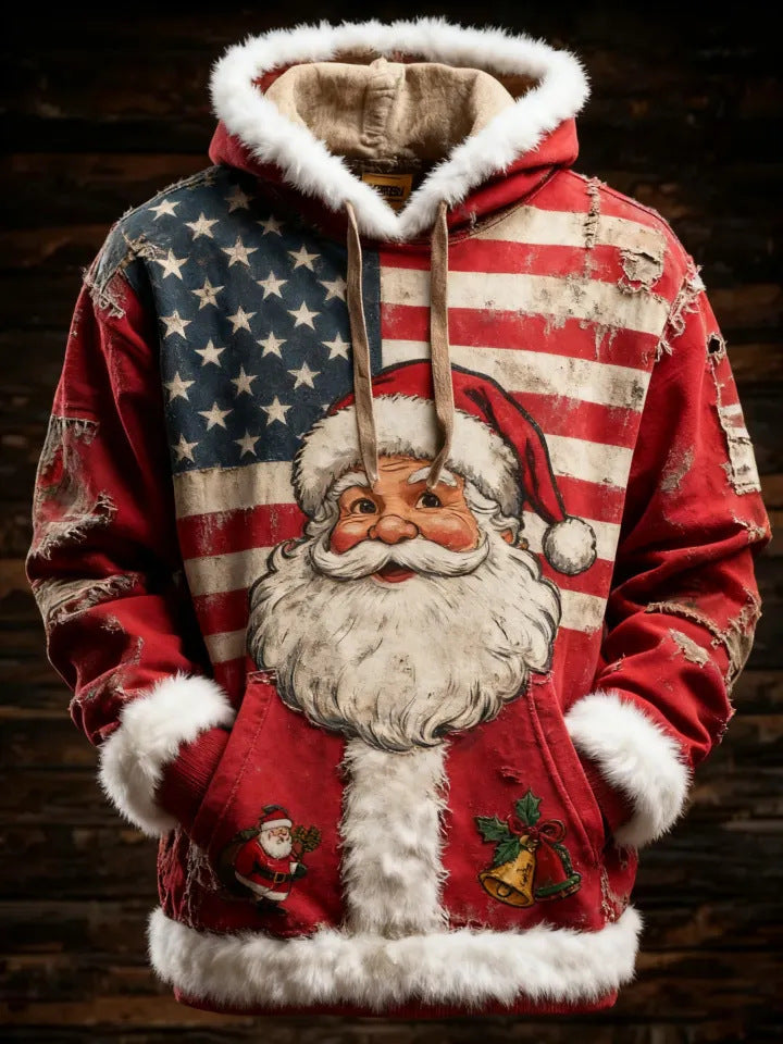 Women's Winter Merry Christmas Hoodie With Pockets