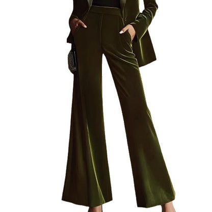 Autumn And Winter Fashion Temperament High-end Goddess Flared Pants