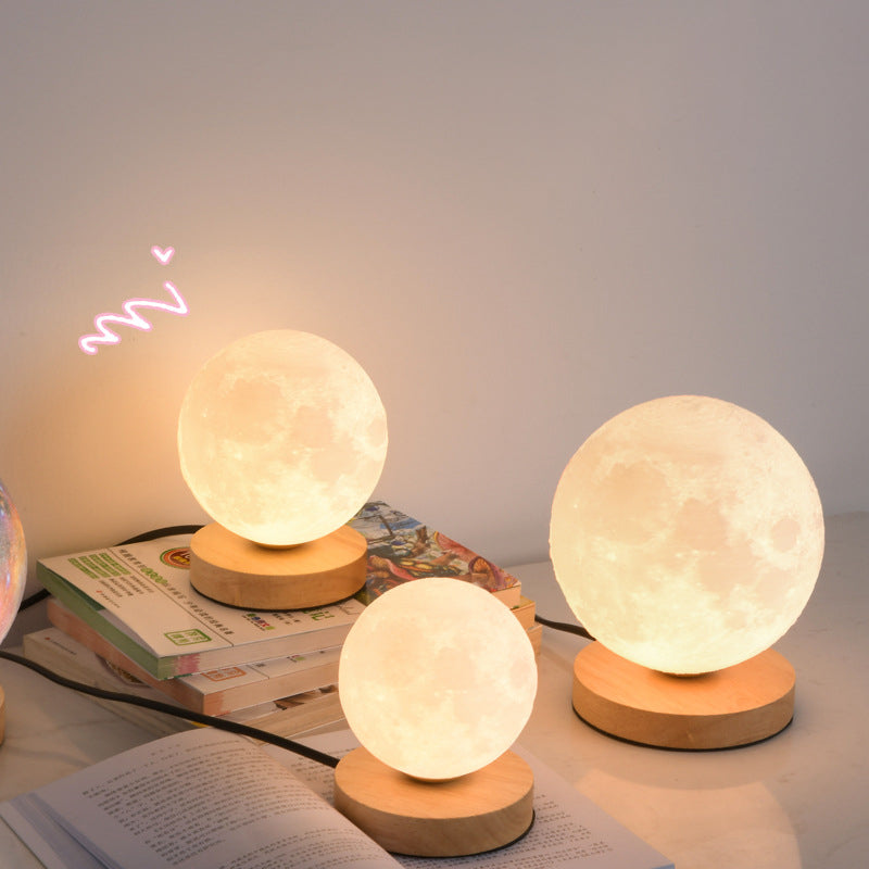Copy of 3D Moon Lamp Moon Lamp Desk Charging Lamp Bedroom Bedside Lamp Creative Ins Gift Atmosphere Night Lamp