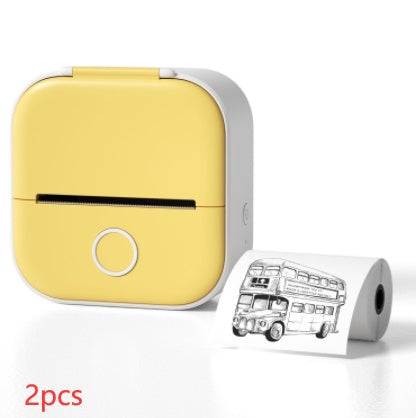 Portable Mini Thermal Label Printer Home Photo Printer Student Wrong Question Printer Bluetooth-compatible Mini Label Printer Price Tag - SD & CO.