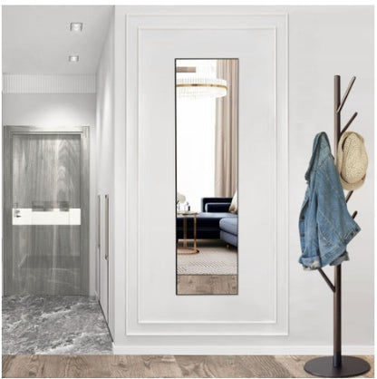 Floor Standing Mirror, Wall Mirror With Stand Aluminum Alloy Thin Frame