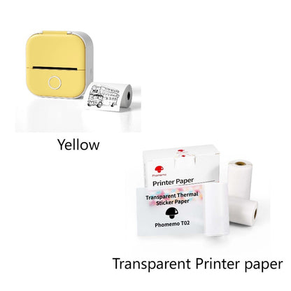 Portable Mini Thermal Label Printer Home Photo Printer Student Wrong Question Printer Bluetooth-compatible Mini Label Printer Price Tag - SD & CO.