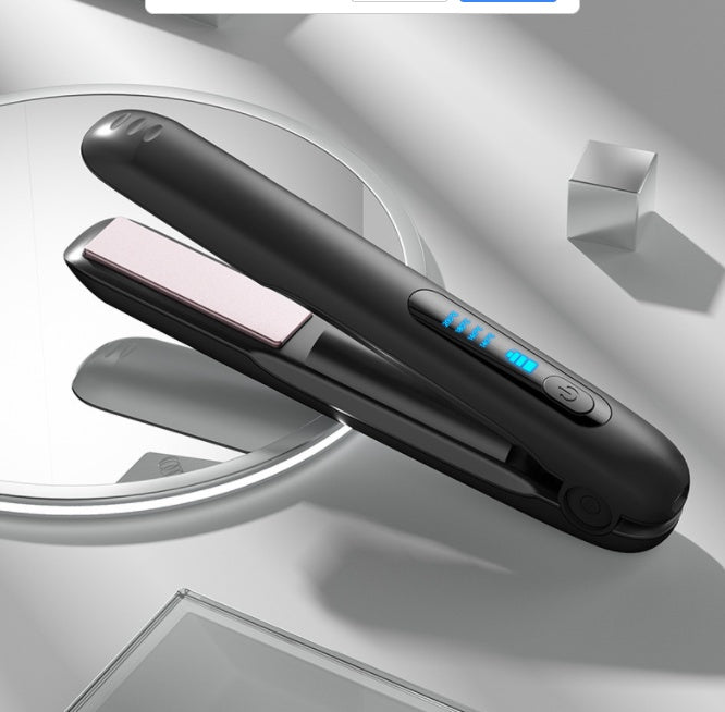 Wireless Hair Straightener Flat Iron Mini 2 IN 1 Roller USB 5000mAh Max 200 Degree Portable Cordless Curler 4 Levels Dry And Wet Uses - SD & CO.