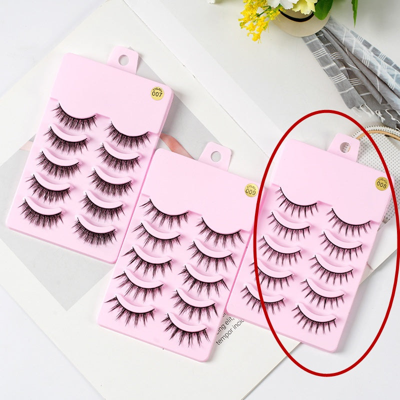 5 Pairs Manga Lashes New Arrival Anime Cosplay Natural Wispy  Korean Makeup Artificial False Eyelashes - SD & CO.