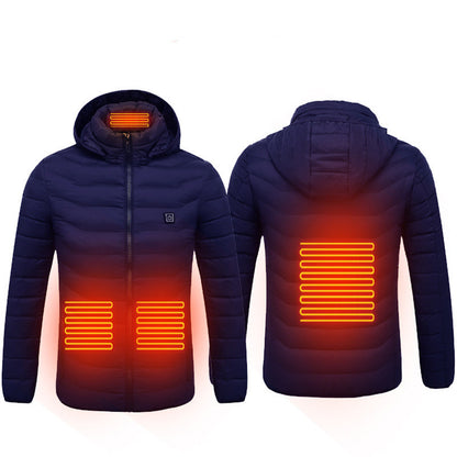 New Heated Jacket Coat USB Electric Jacket Cotton Coat Heater Thermal Clothing Heating Vest Men's Clothes Winter - SD & CO.
