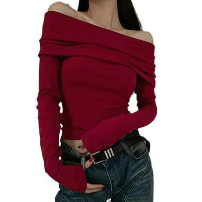 Fashion Tight Bottoming Shirt T-shirt For Women