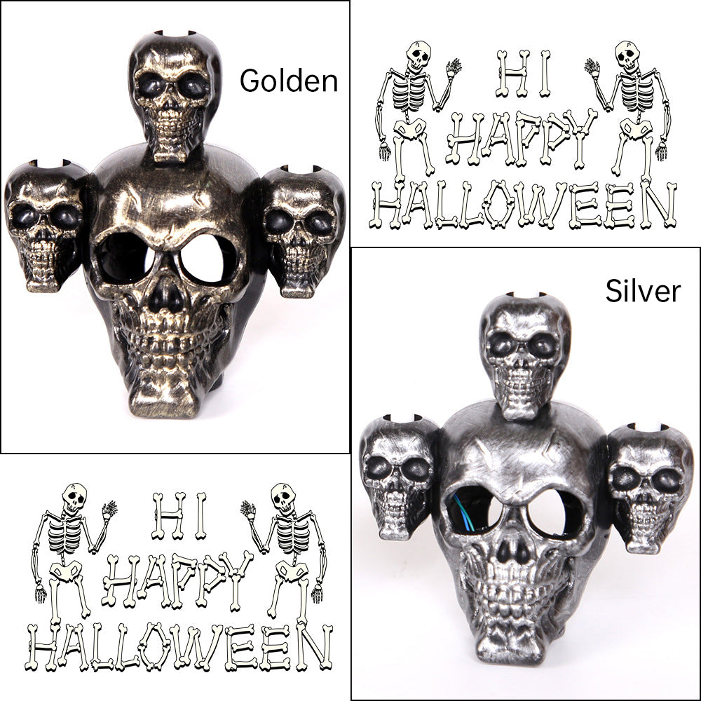 Copy of Halloween Skull with Lamp Decoration Halloween Decoration Smoke Skull Candle Lamp