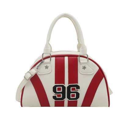 Colorful Stripe Contrast Single Shoulder Bag Stylish Commuter Handbag Crossbody Bag