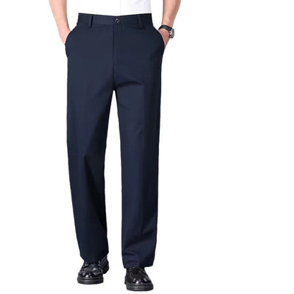 Men's Loose Plus Size Casual Straight-leg Cotton Trousers - SD & CO.
