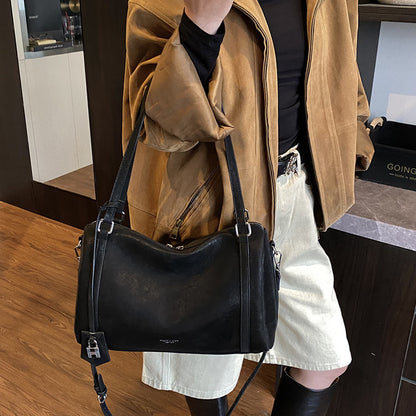 Retro Matte Simple Fashion All-match Large Capacity One-shoulder Portable Bowling Bag