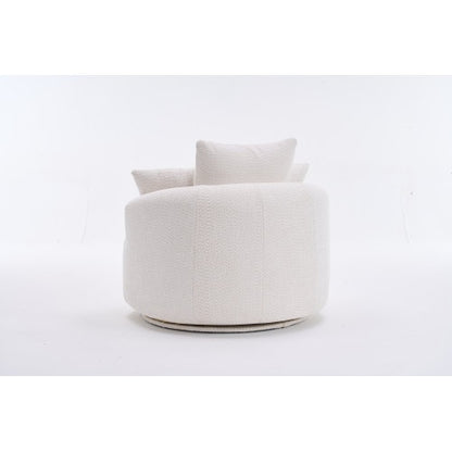 LY-031WH SWIVEL COMPRESSION CHAIR Single-seat Compression Chair, Crochet Yarn Material, Full Sponge Compression Swivel Chair,Compression Chair For Home Living  Home Furniture  Apartment  Hotel Office