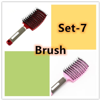 Hairbrush Anti Klit Brushy Haarborstel Women Detangler Hair Brush Bristle Nylon Scalp Massage  Teaser Hair Brush Comb - SD & CO.