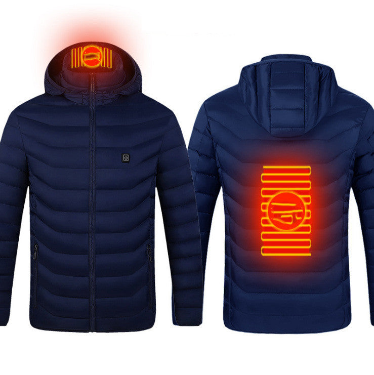 New Heated Jacket Coat USB Electric Jacket Cotton Coat Heater Thermal Clothing Heating Vest Men's Clothes Winter - SD & CO.