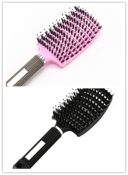 Hairbrush Anti Klit Brushy Haarborstel Women Detangler Hair Brush Bristle Nylon Scalp Massage  Teaser Hair Brush Comb - SD & CO.