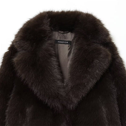 Artificial Fur Short Coat Jacket