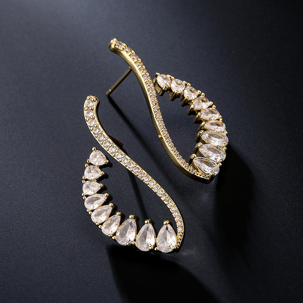 Minimalist Geometric Line Earrings For Women