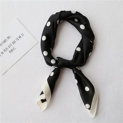 Literary small square retro scarf