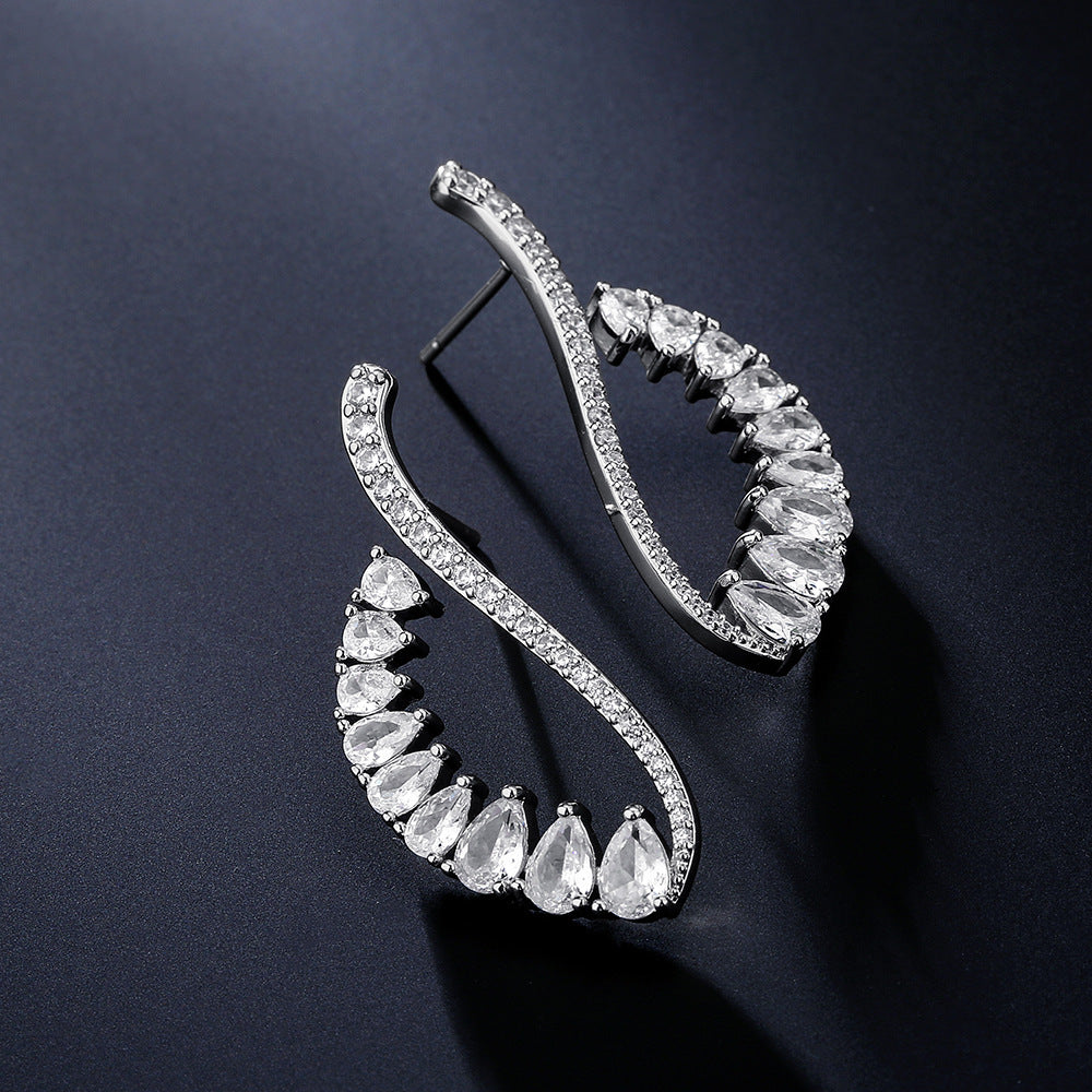 Minimalist Geometric Line Earrings For Women