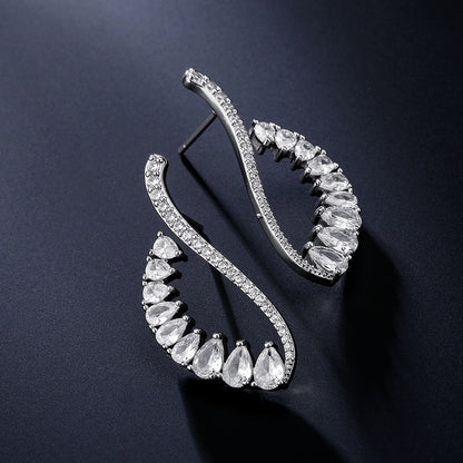 Minimalist Geometric Line Earrings For Women