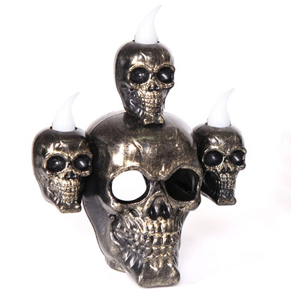 Copy of Halloween Skull with Lamp Decoration Halloween Decoration Smoke Skull Candle Lamp
