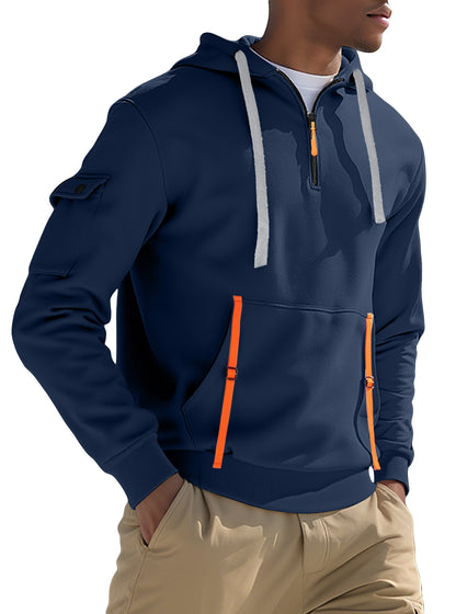 Men's Fleece-lined Casual Sweatshirt Fashion Hoodie - SD & CO.