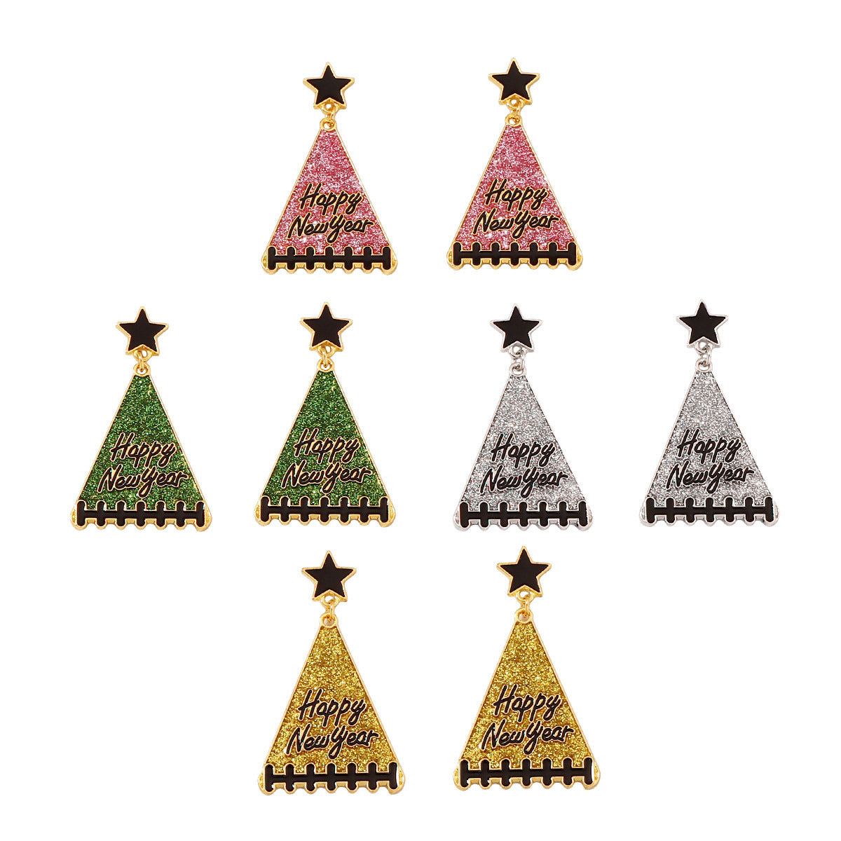 New Year Tree Girl Gift Earrings