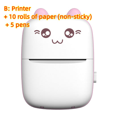 Mini Printer Portable Mini Bluetooth WiFi New Wrong Printer Mobile Phone Photo Title Note Hot Print Pocket Student Error Label Printer - SD & CO.