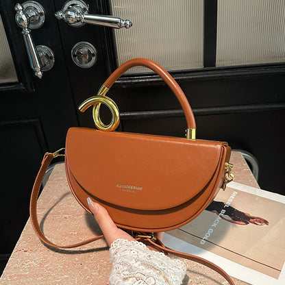 Fashion Box Saddle Bag High-grade Handbag