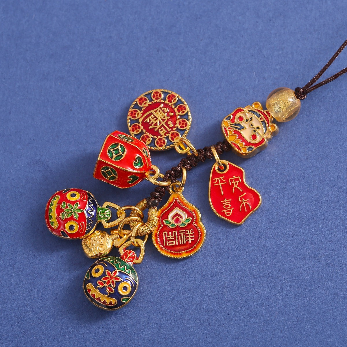 Vintage Sand Gold Pixiu Car Keychain