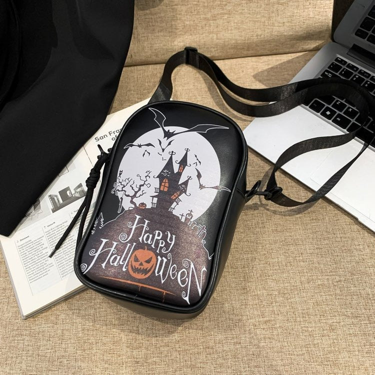Copy of Fashionable Dark Square Bag Halloween Pumpkin Crossbody Bag Shoulder Bag for Women