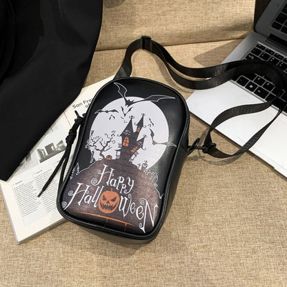 Copy of Fashionable Dark Square Bag Halloween Pumpkin Crossbody Bag Shoulder Bag for Women