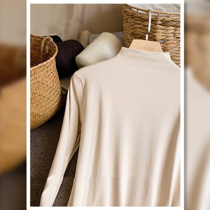 Double-sided Sanding Half Turtleneck Bottoming Shirt