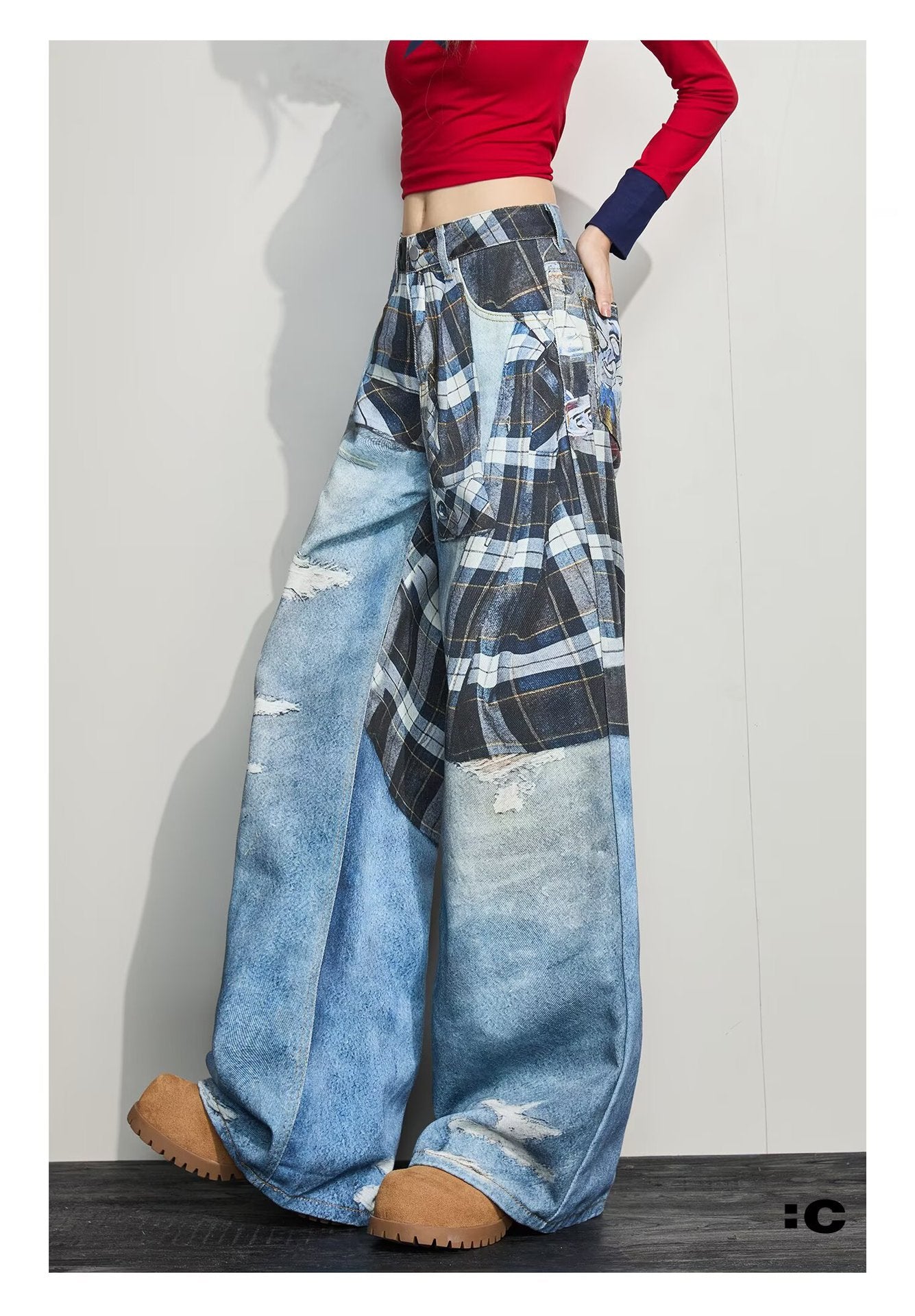 High Street Wide-leg Loose Couple Casual Pants