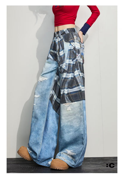 High Street Wide-leg Loose Couple Casual Pants