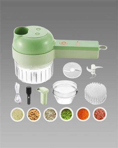 4 in 1 Portable Electric Vegetable Cutter Set 1