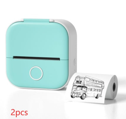 Portable Mini Thermal Label Printer Home Photo Printer Student Wrong Question Printer Bluetooth-compatible Mini Label Printer Price Tag - SD & CO.