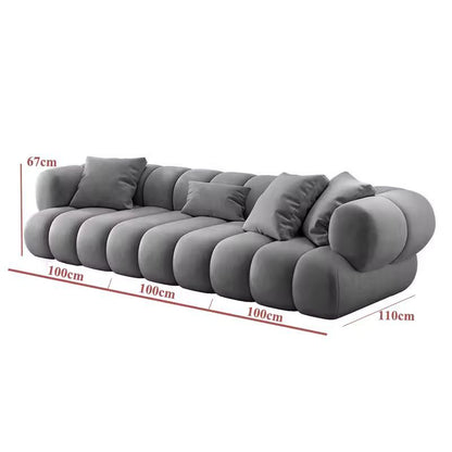 ATUNUS American Large Velvet Home Furniture Nordic Modern L Shape Corner Living Room Modular Sectional Sofa Couch Set