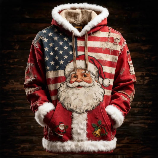 Women's Winter Merry Christmas Hoodie With Pockets