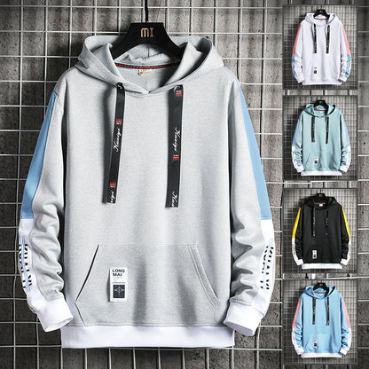 Colorblock Streetwear Pullover Hoodie