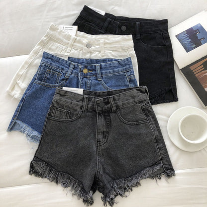 New Loose All-matching Denim Shorts Women