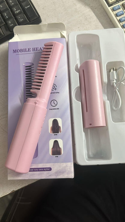 Portable Mini Hair Straightener Comb.