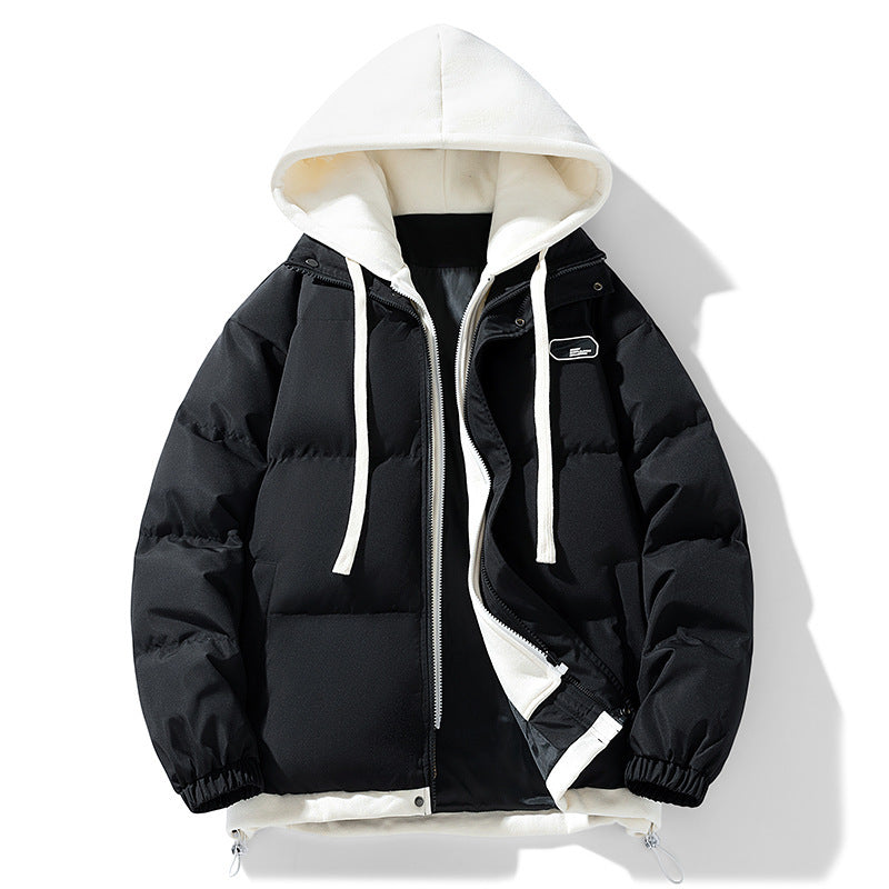 Two-Layer Hooded Puffer Jacket