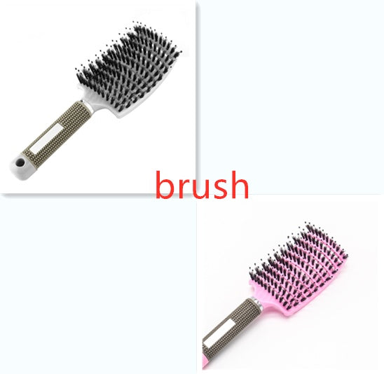 Hairbrush Anti Klit Brushy Haarborstel Women Detangler Hair Brush Bristle Nylon Scalp Massage  Teaser Hair Brush Comb - SD & CO.