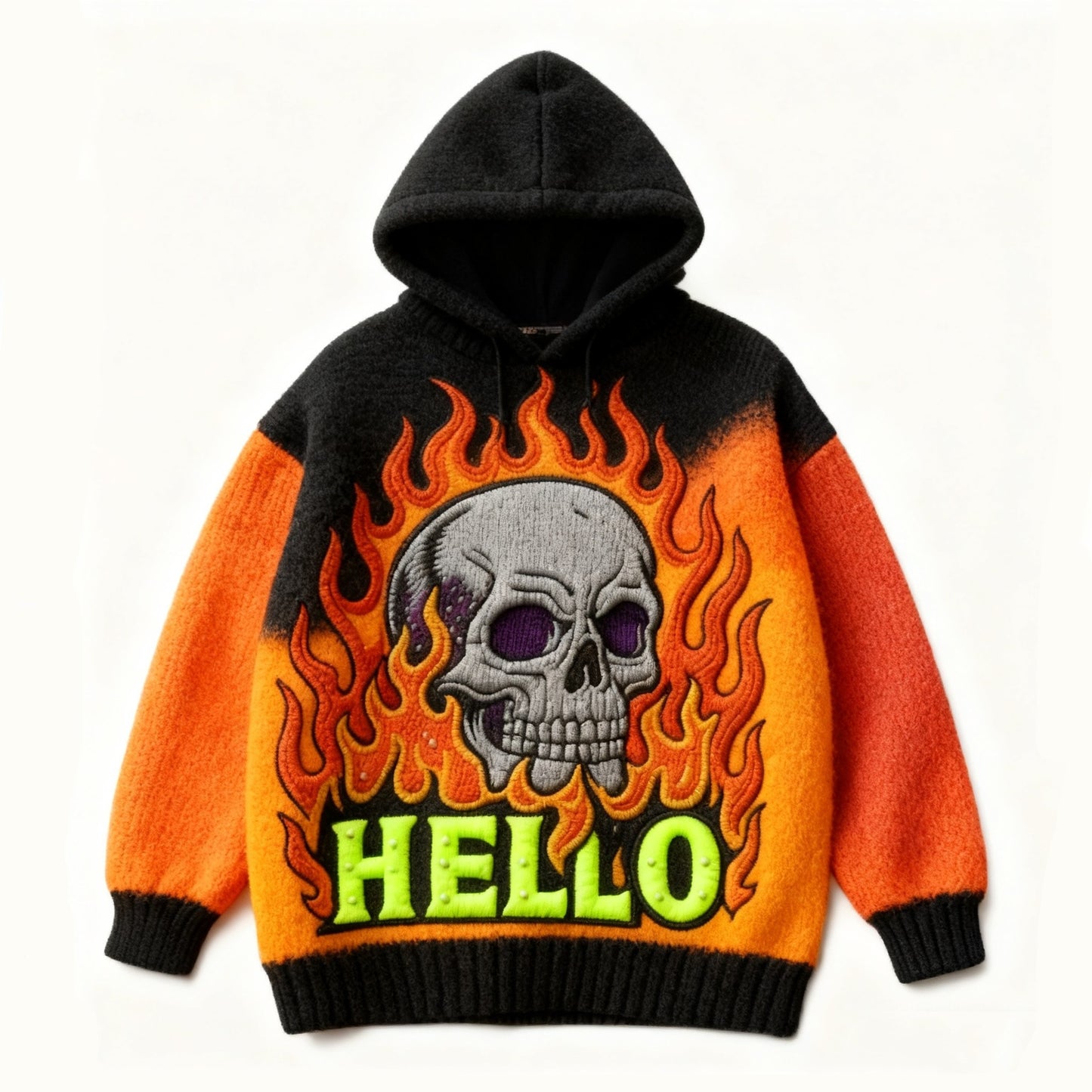 Hellfire Skull Hooded Sweater