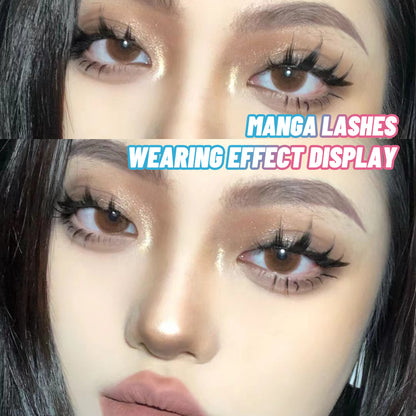 5 Pairs Manga Lashes New Arrival Anime Cosplay Natural Wispy  Korean Makeup Artificial False Eyelashes - SD & CO.