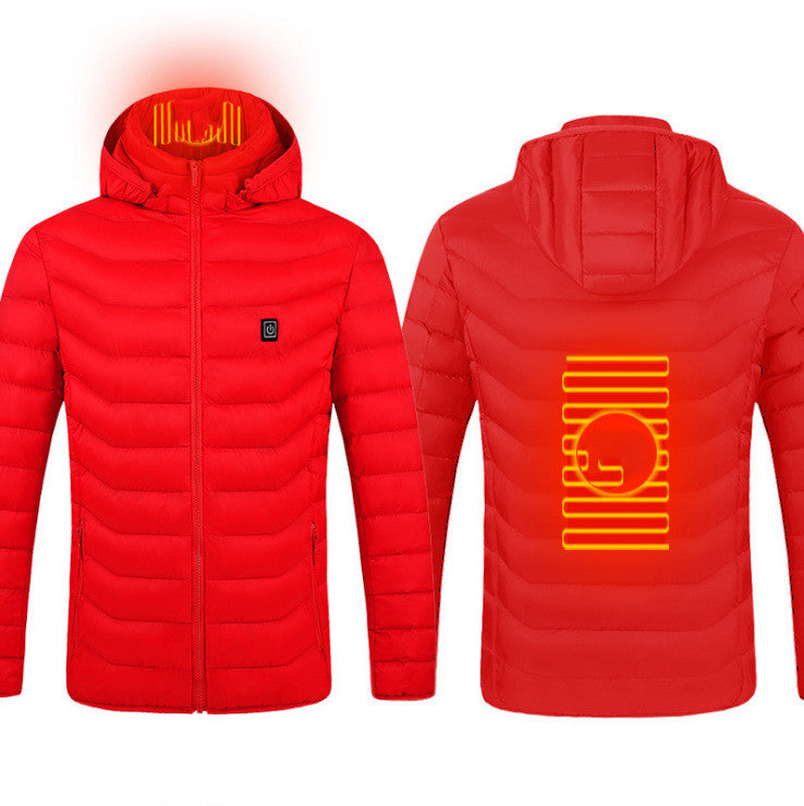 New Heated Jacket Coat USB Electric Jacket Cotton Coat Heater Thermal Clothing Heating Vest Men's Clothes Winter - SD & CO.