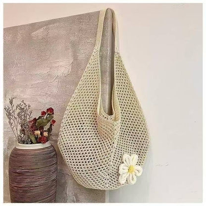 Hand-woven Hollow Shoulder Support Extra Large Bag