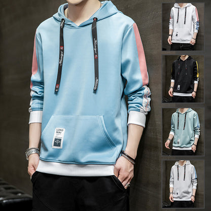 Colorblock Streetwear Pullover Hoodie